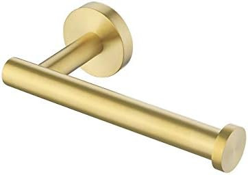 KES Bathroom Toilet Paper Holder Brushed Brass Wall Mount Toilet Roll Holder SUS304 Stainless Ste... | Amazon (US)