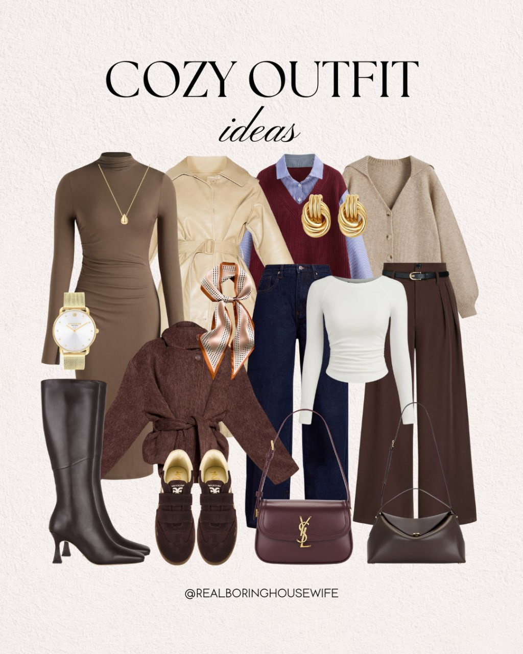 Cozy Outfit Ideas

// Cozy, Cozy Outfits, Casual, Casual Outfits, Casual Fall Outfits, Casual Chic, Casual Fall, Chic Casual, Womens Casual Outfit, Fashion, Outfits, Outfit Ideas, Outfit Inspo, Outfit Fall, Classy, Classy Outfit, Classy Fashion, Classy Fall, Trending, Trendy, Trendy Outfits, Scarf, Head Scarf, Handbags, Luxury Bags, Long Sleeve Top, Long Sleeve Tshirts, Sneakers, Sneakers Women, Boots, Heeled Boots, Knee High Boots, Dresses, Midi Dress, Jeans, Jeans Women, High Rise Jeans, Trench Coat, Waistcoat, Waistcoat Women, Long Sleeve Top, Trousers, High Waisted Trousers,  Accessories, Jewelry, Gold Jewelry, Earrings, Gold Earrings, Necklace, Gold Necklace, Watch, Gold Watch  

 #LTKStyleTip #LTKShoeCrush #LTKItBag