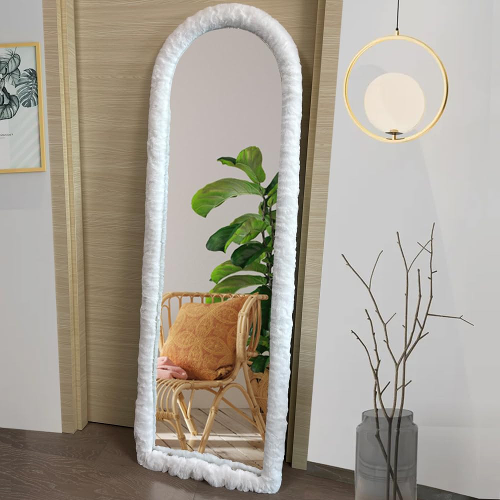 Fluffy mirror cover | Amazon (US)