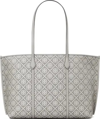 Tory Burch Perry T Monogram Jacquard Triple Compartment Tote | Nordstrom | Nordstrom