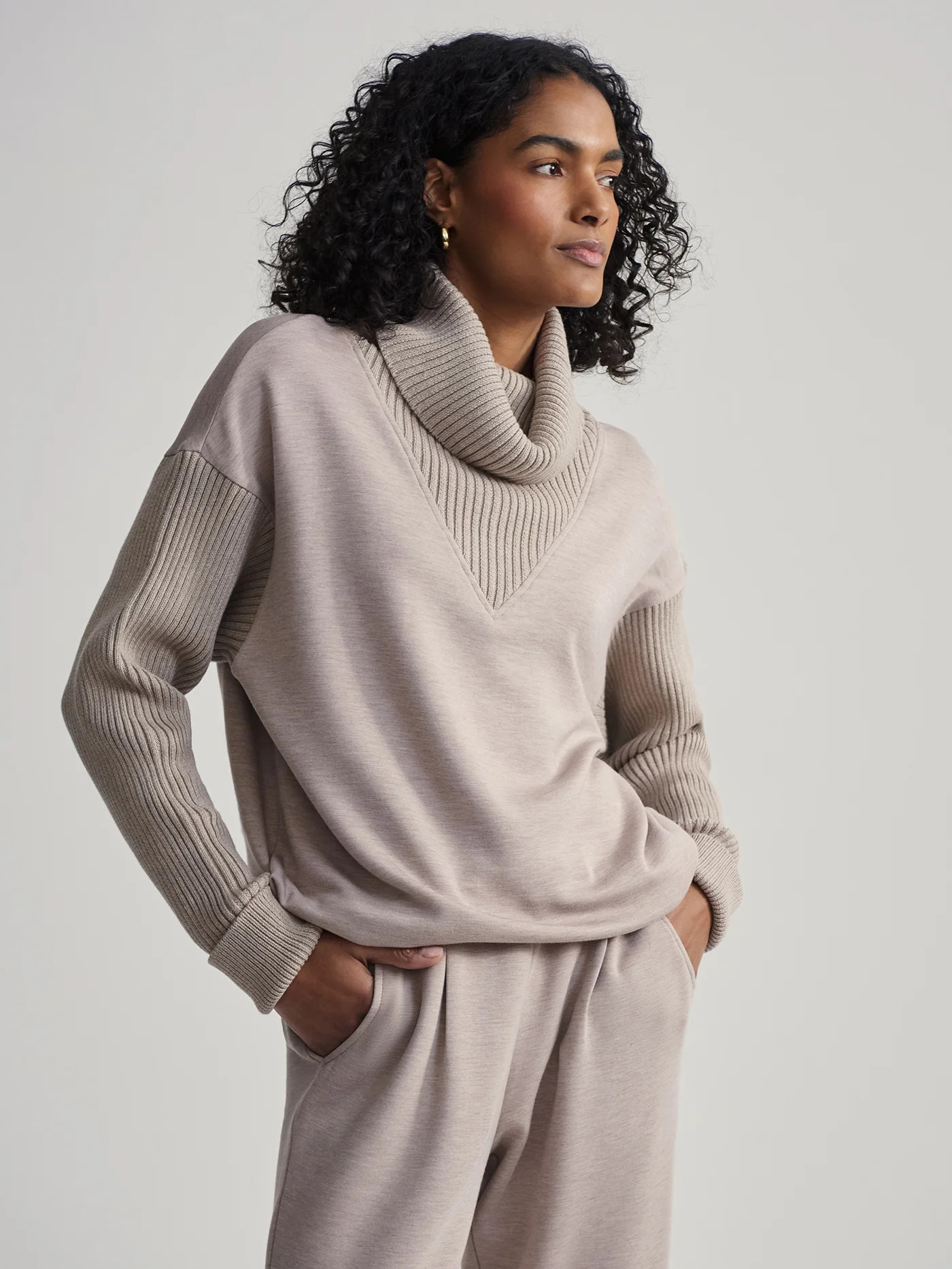 Hannah Cowl Neck Sweat | Varley US | Varley USA
