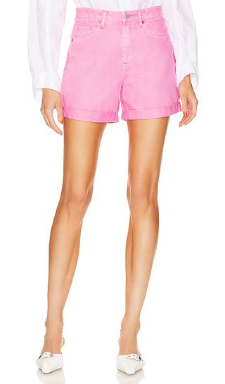 Garnet Dyed Mom Short in Pink Shadow | Revolve Clothing (Global)