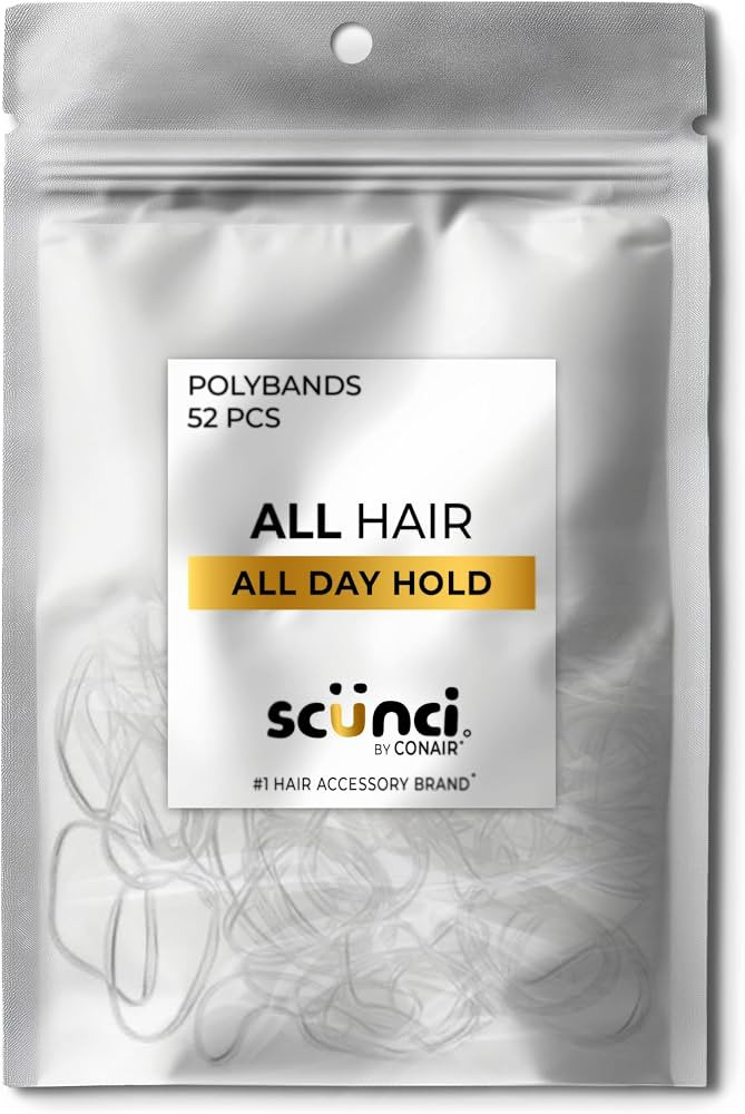 Scunci 1616503A048 Clear No Damage Poly Bandstm 52 Count | Amazon (US)