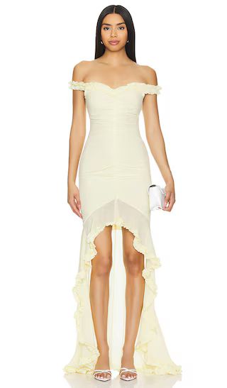 Chandra Gown in Butter Yellow | Revolve Clothing (Global)