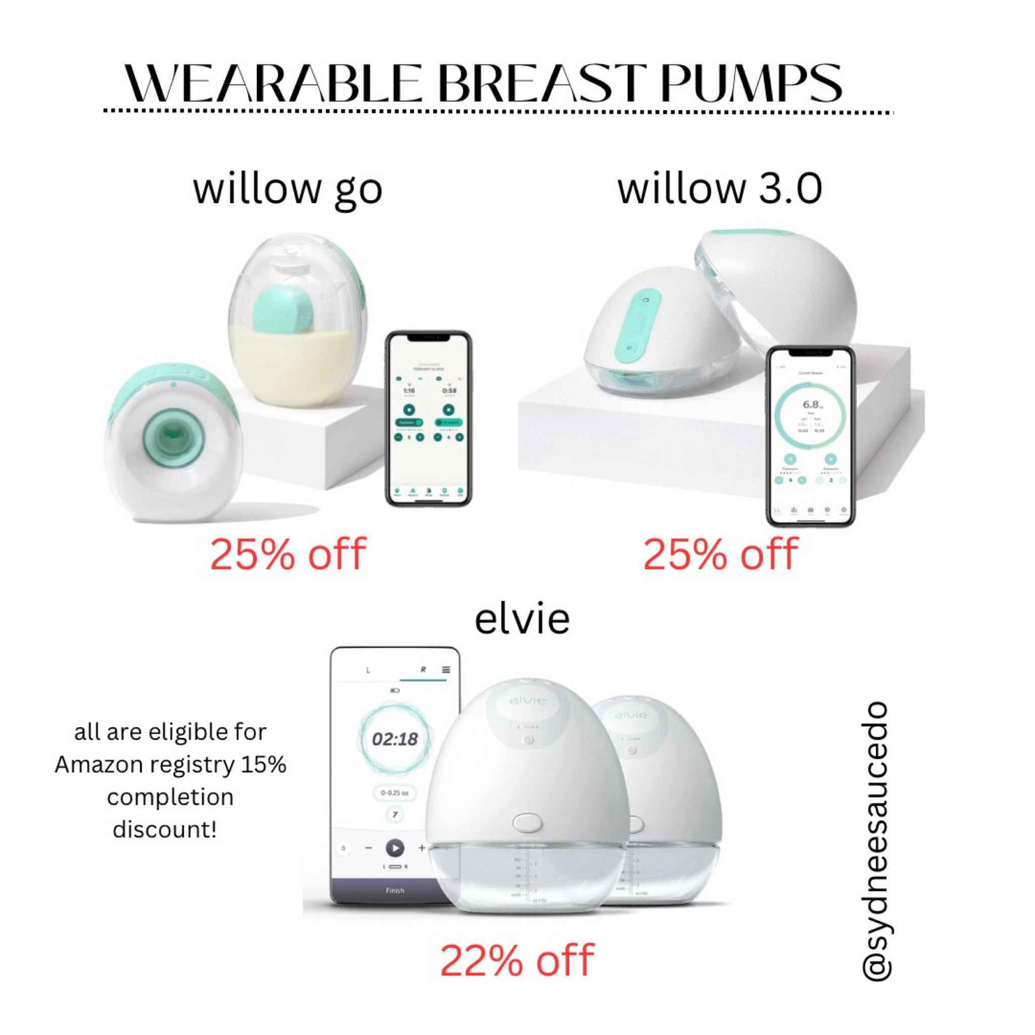  Elvie Breast Pump - Double, Wearable Breast Pump with