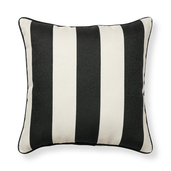 Better Homes & Gardens Cabana Black and White Striped Pillow - Walmart.com | Walmart (US)