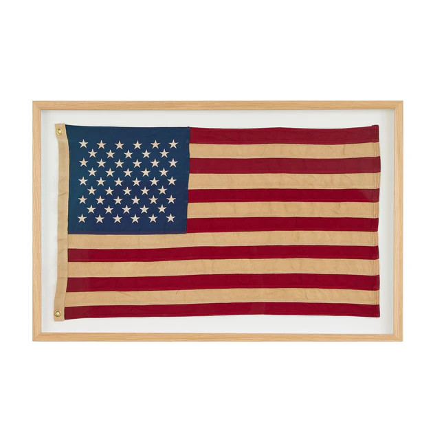 Vintage American Flag Framed Art | Cailini Coastal