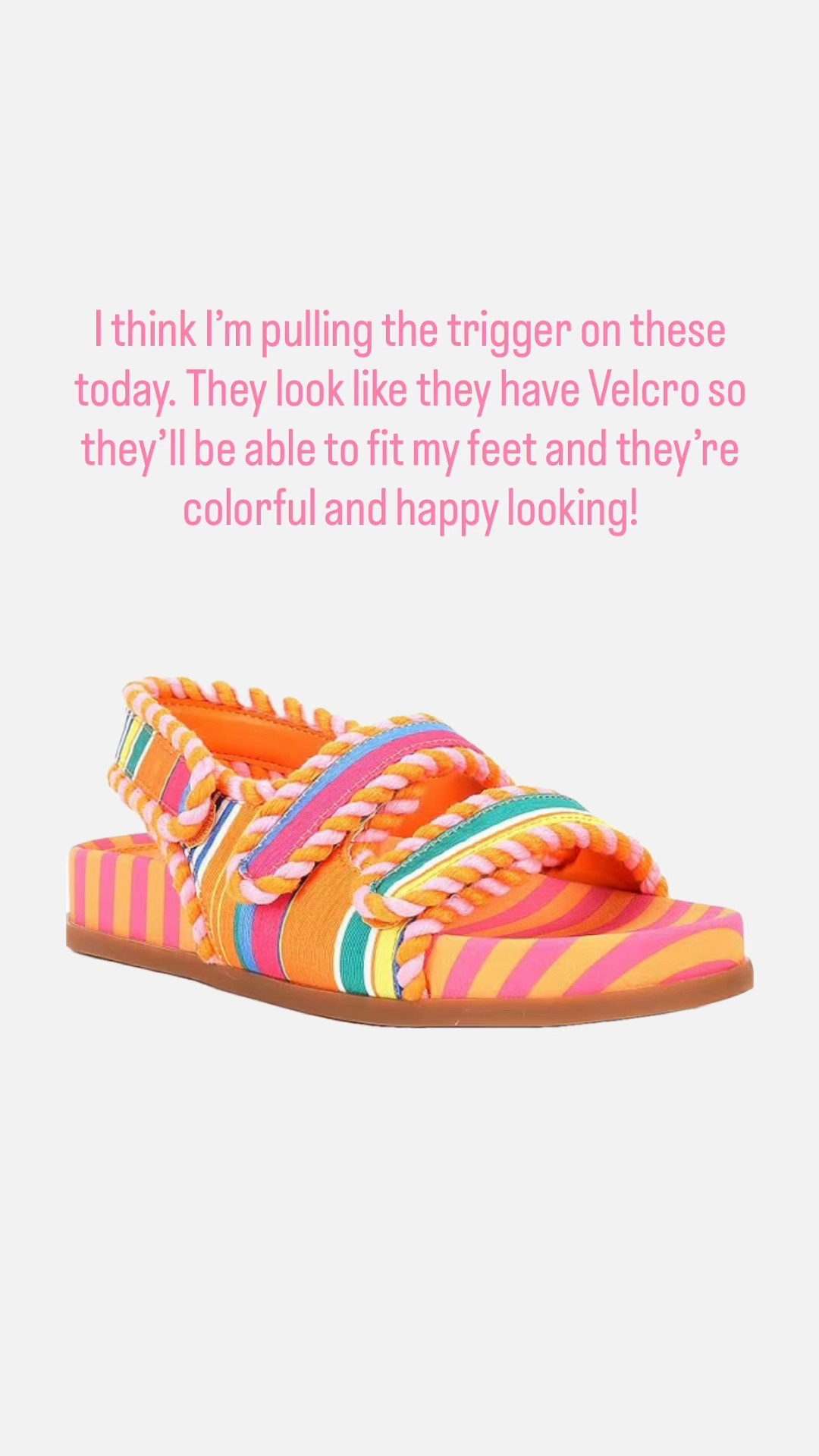 Colorful sandals for summer! I think I’m gonna order these today! 

#LTKFindsUnder100 #LTKShoeCrush #LTKSeasonal