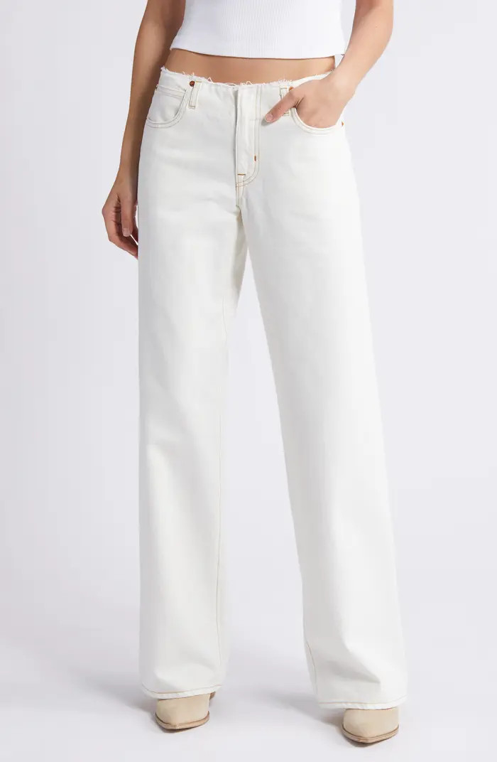 SLVRLAKE Mica No Waistband Wide Leg Jeans | Nordstromrack | Nordstrom Rack