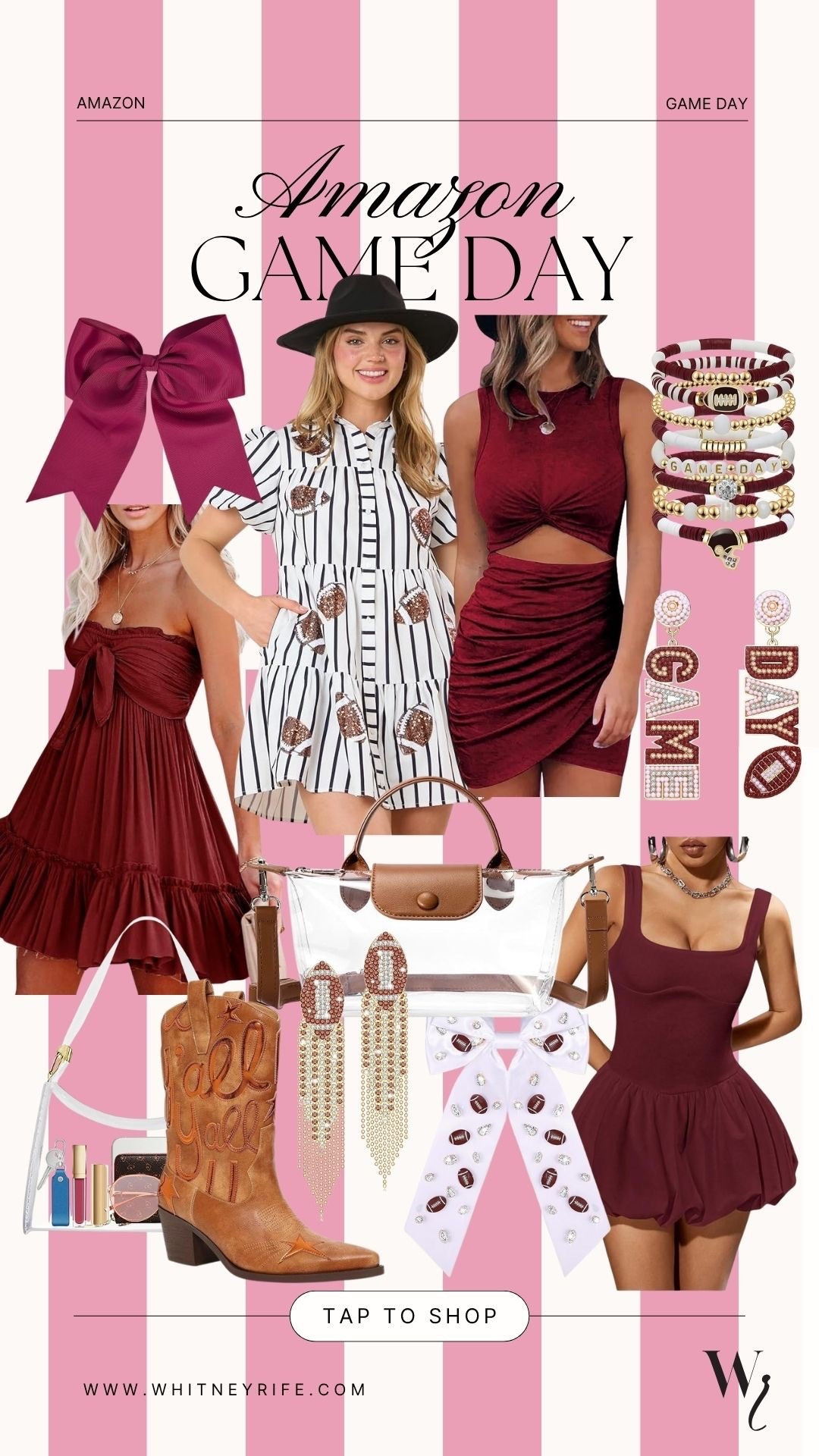 Amazon garnet and black gameday, football season looks 

#LTKSeasonal #LTKStyleTip #LTKFindsUnder50
