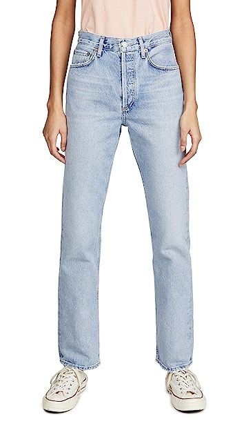 Lana Mid Rise Vintage Straight Jeans | Shopbop