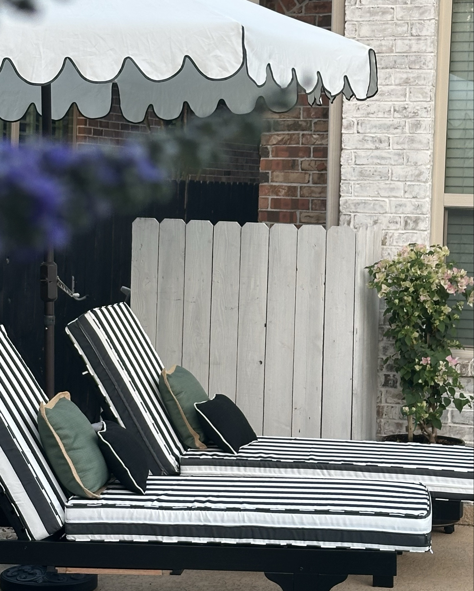 These custom-sized cushions gave my chaise lounge chairs the upgrade they deserved.  They’re waterproof, sun-resistant and made with a durable fabric that holds up beautifully outdoors. Now it feels like a boutique resort right in my own backyard!

#LTKSummerEdit #LTKHome #LTKSeasonal
