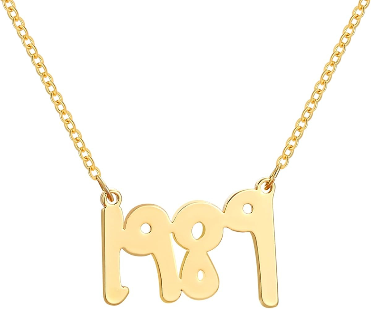 BUREI TS Album Song Title Name Necklace,TS Inspired Necklace for Swiftie Folklore Lover 1989 Spea... | Amazon (US)