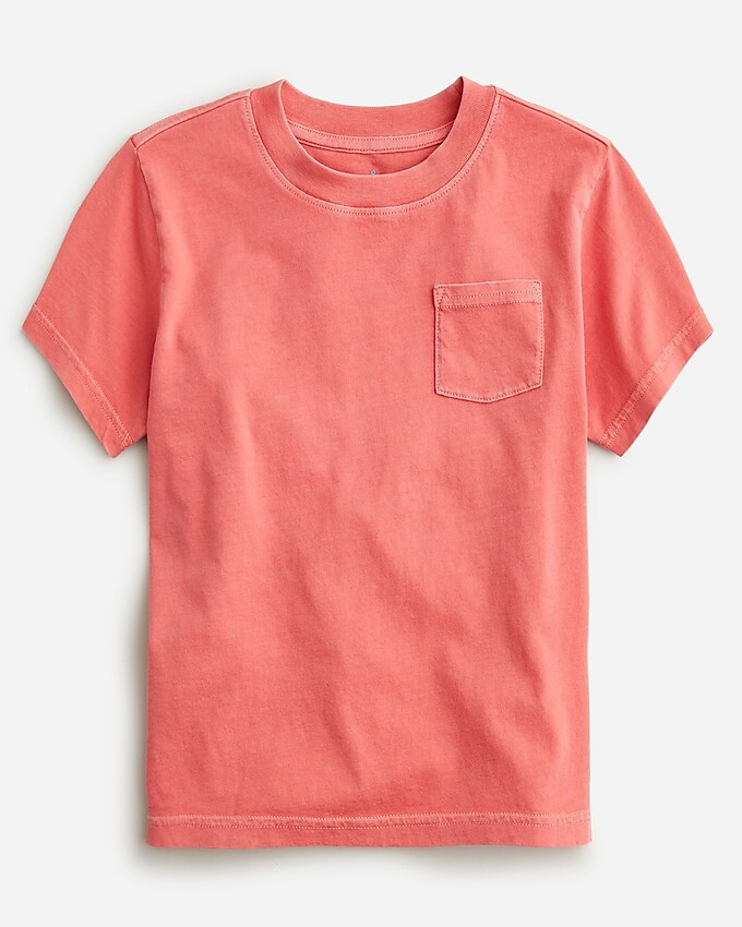 Kids' new garment-dyed pocket T-shirt | J. Crew US