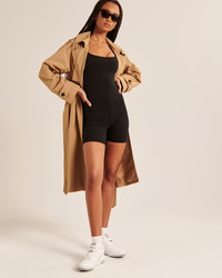 Ponte Unitard Romper | Abercrombie & Fitch (US)