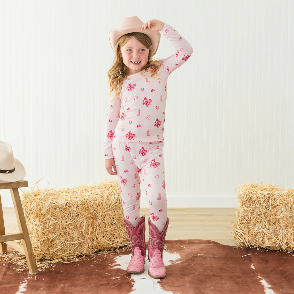 Long Sleeve Pajamas in Disco Cowgirl | Kyte Baby