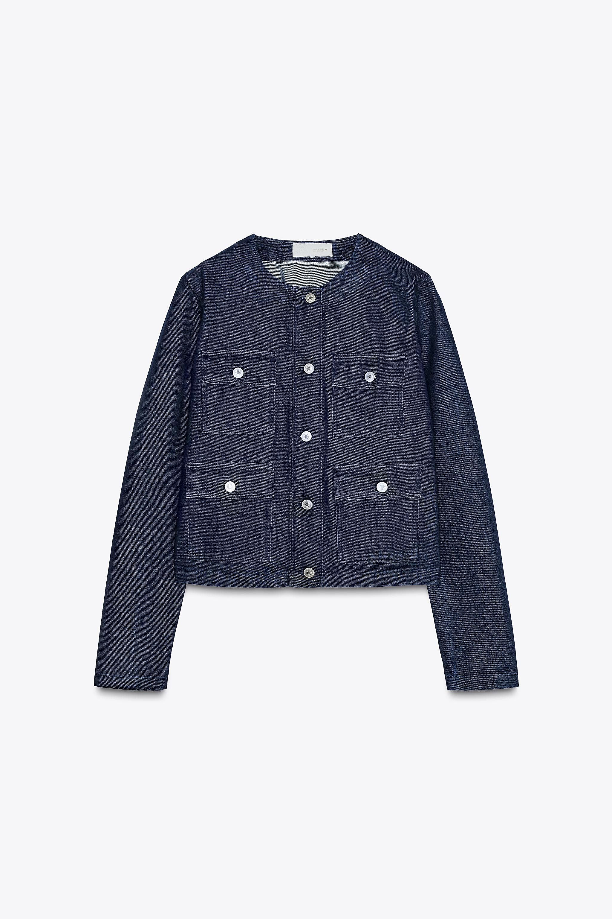 TRF DENIM JACKET WITH POCKETS | Zara UK