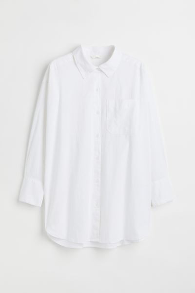 H&M+ Linen-blend Shirt | H&M (US + CA)