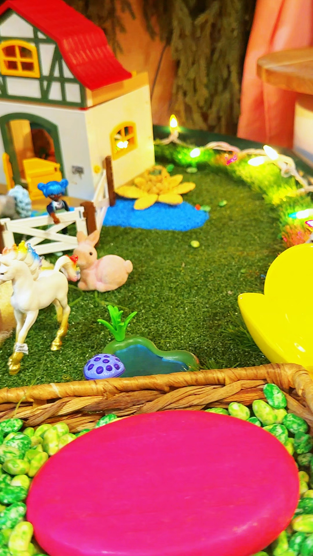 A little unicorn magic goes a long way. ✨ This sensory farm came to life with Schleich unicorns, sensory beans, and fairy houses for the sweetest small world play setup. Imaginative, hands-on, and full of wonder.  #SensoryPlay #SmallWorldPlay

#LTKmomlife #LTKdayinmylife #LTKKids