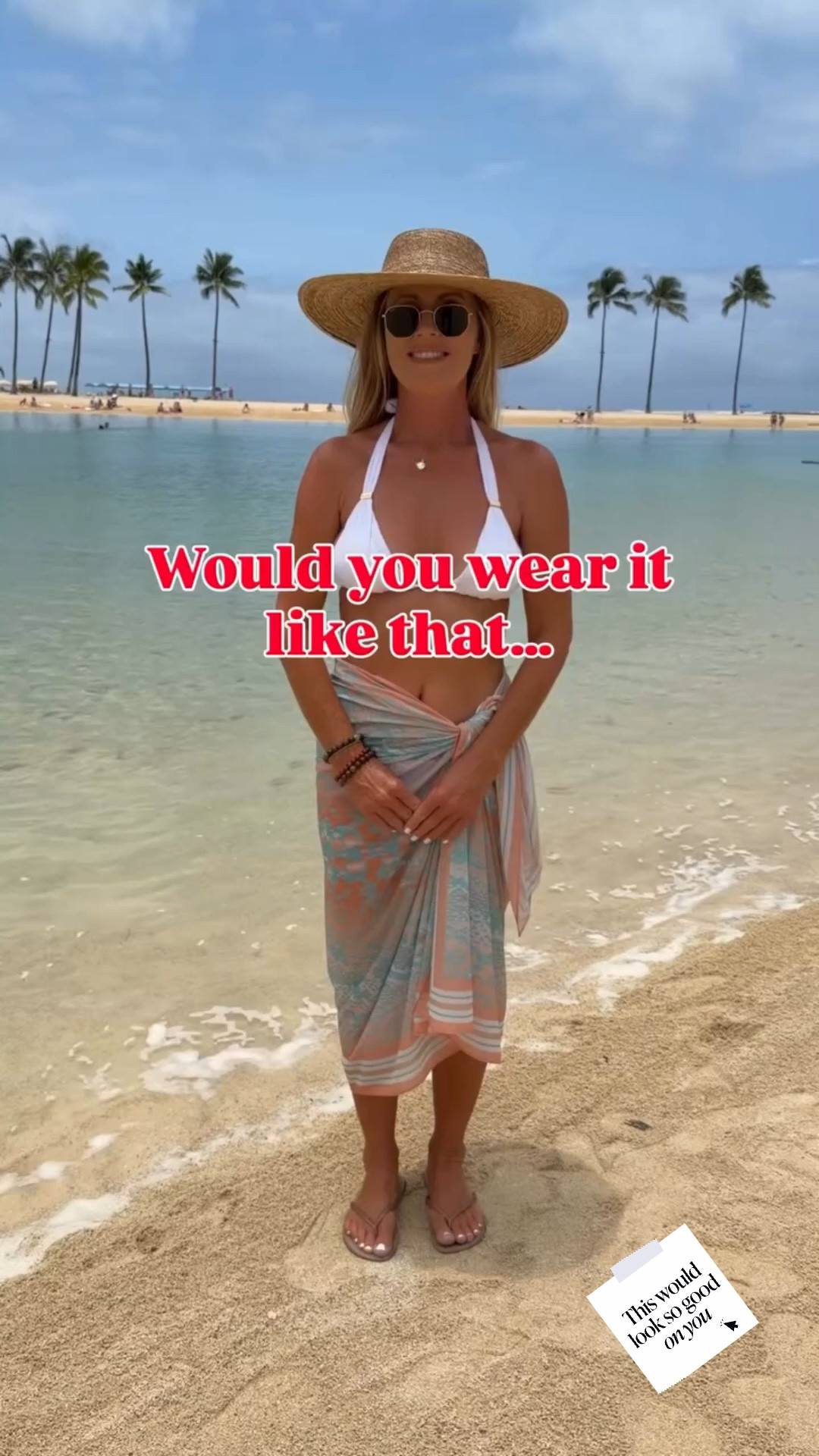 Would you wear this DIY sarong mini wrap skirt 🫣? YES or NO ? pls be honest 🥰

Say BEACH and I’ll immediately send you all outfits info 🩵🔗😘

#pareo #canga #modapraiana