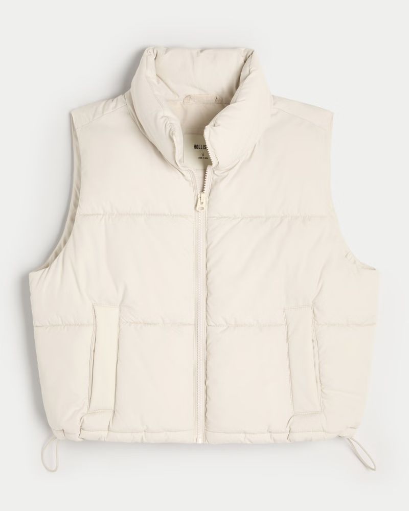 Mini Zip-Up Puffer Vest | Hollister (US)