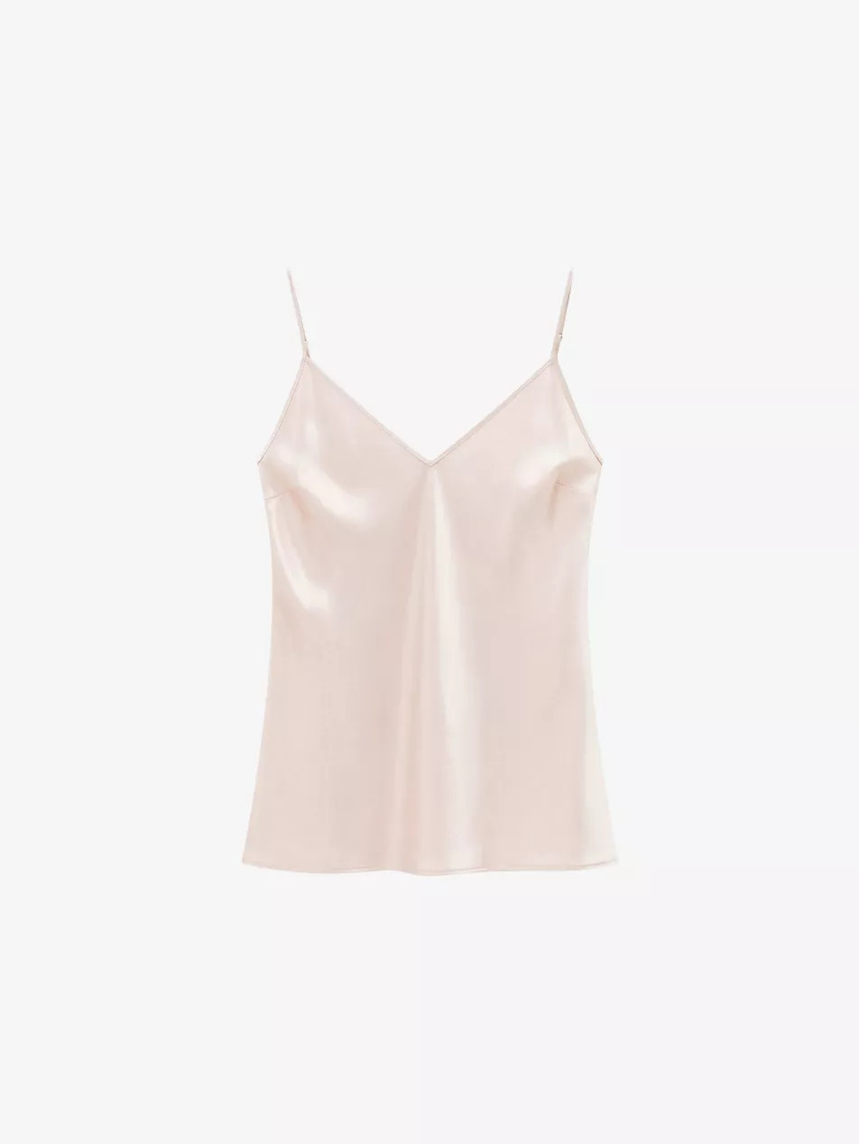Clea V-Neck Silk-Satin Camisole Top | Selfridges