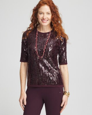 Sequin Pullover Sweater | Chico's