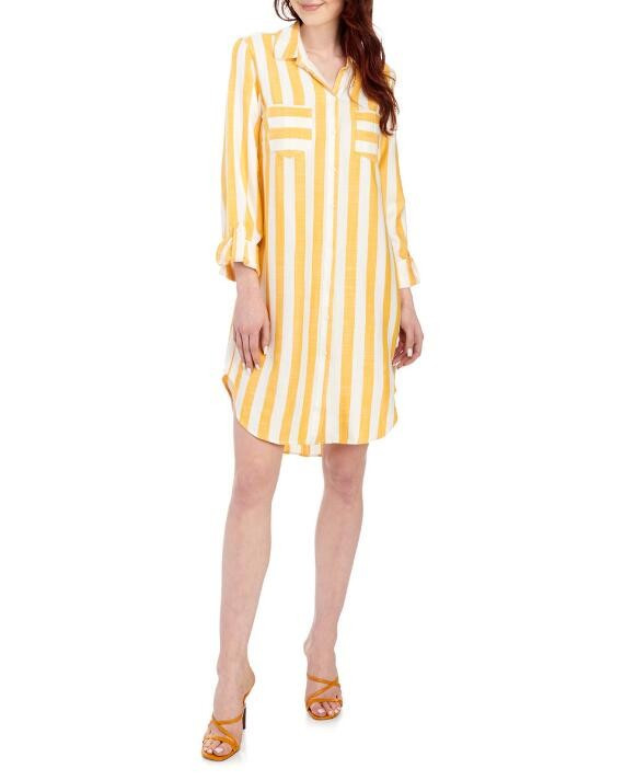 Tanner Striped Shirt Dress | Stein Mart