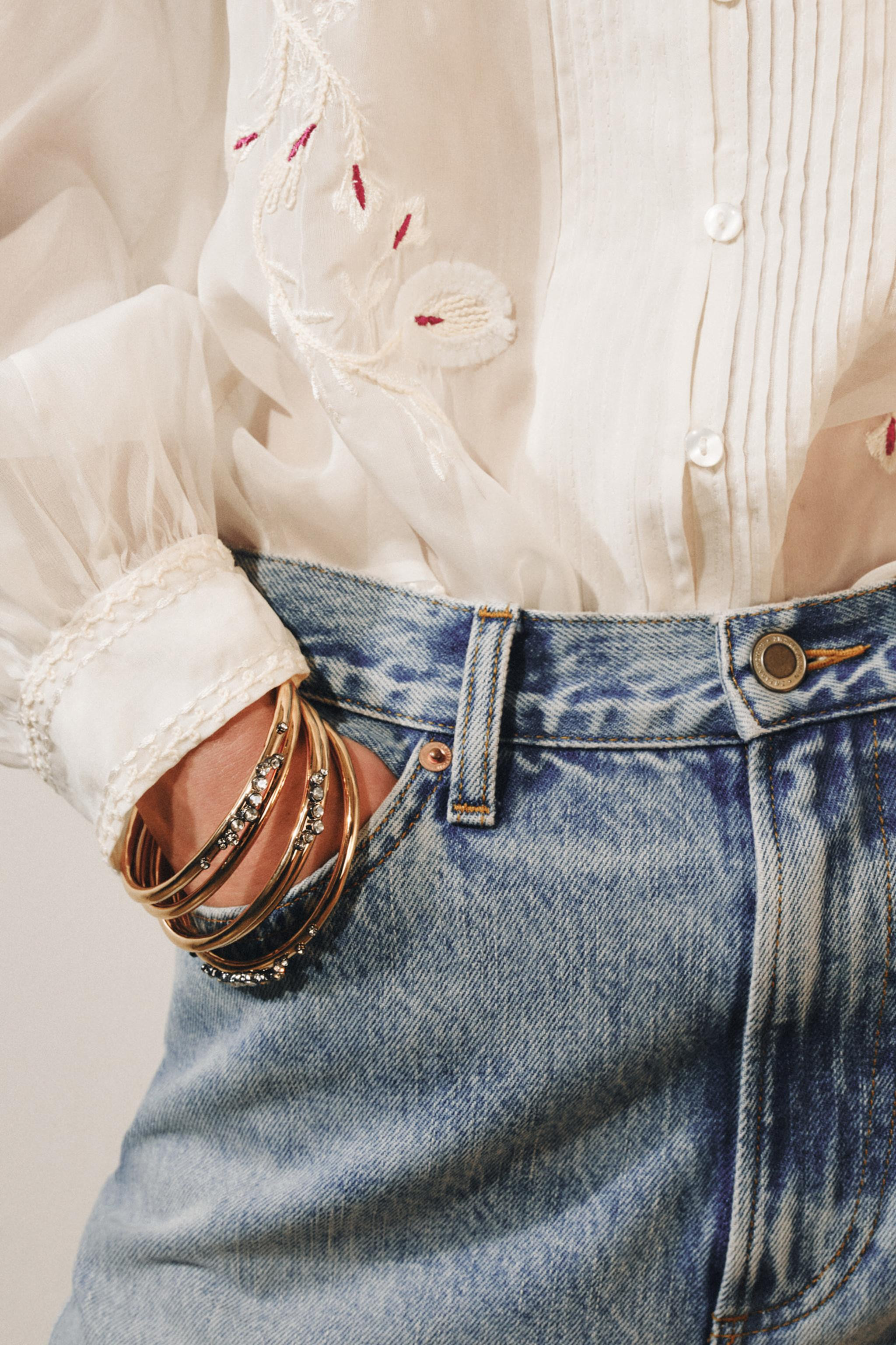 LOT DE 5 BRACELETS M\u00c9TALLIQUES \u00c0 BRILLANTS | Zara US