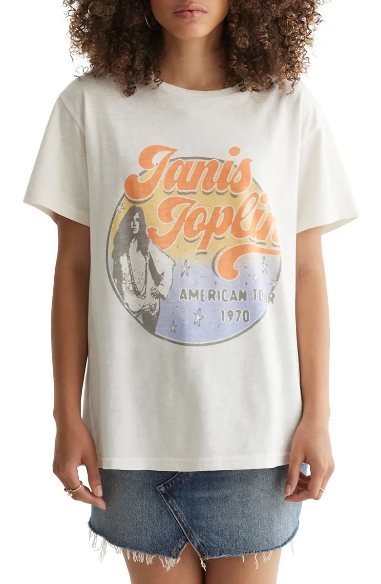 Janis Joplin Boyfriend Graphic Cotton Tee | Nordstrom | Nordstrom