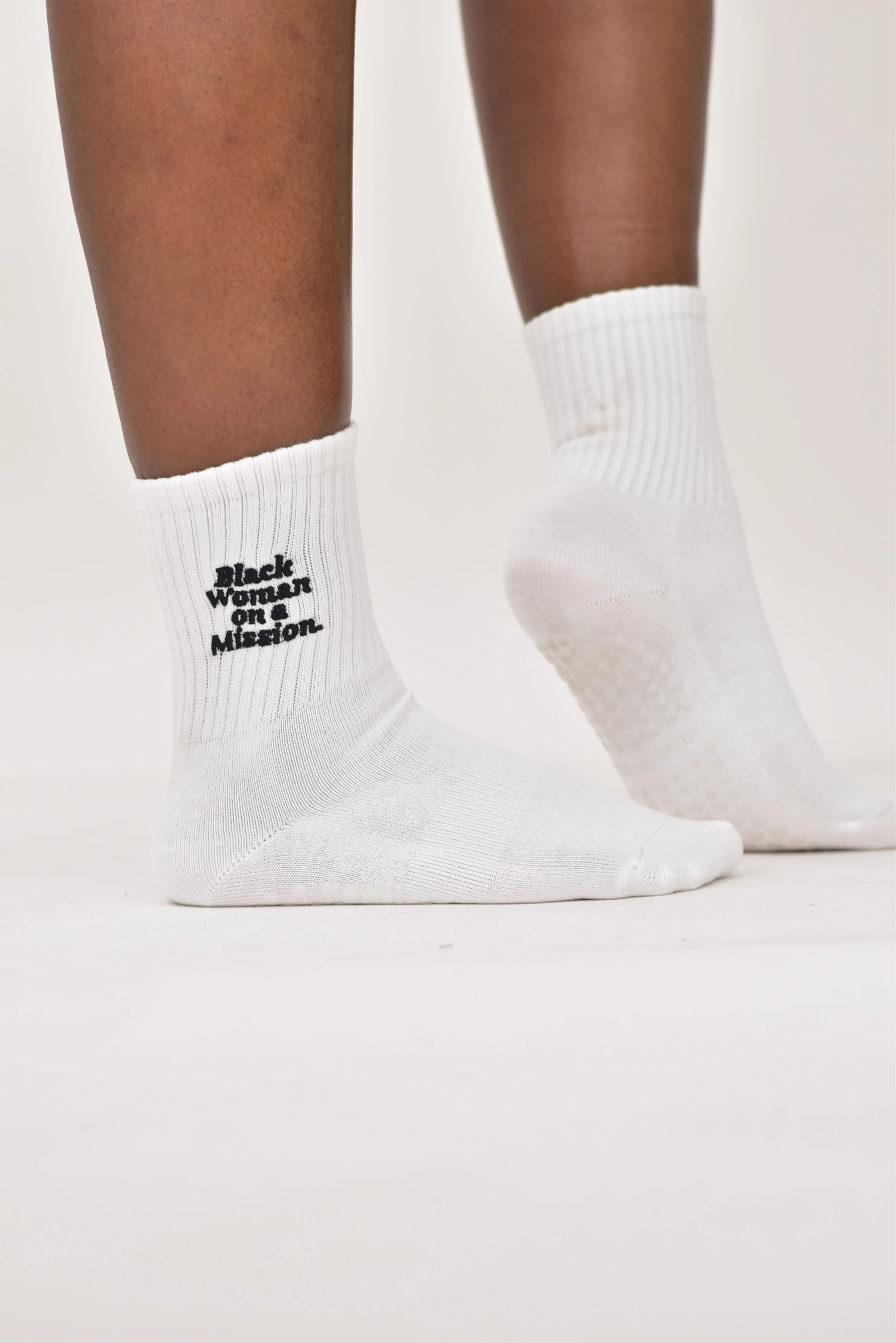 BWOAM Grip Socks | Black Woman on a Mission