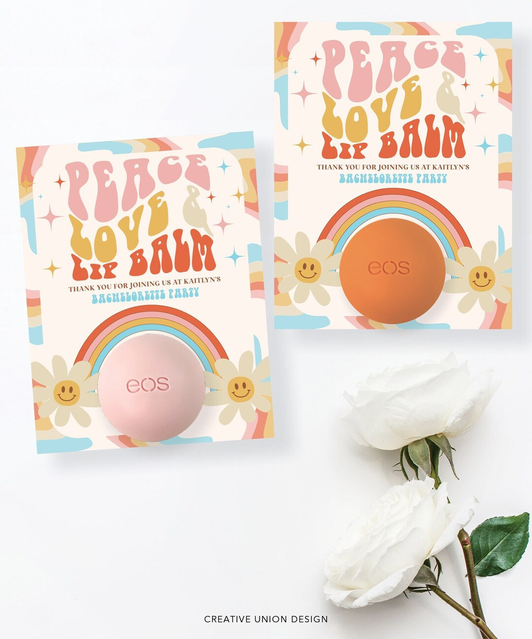 EOS Lip Balm Bachelorette Party Favors, Printable Personalized Thank You, Bachelorette Party Deco... | Etsy (US)