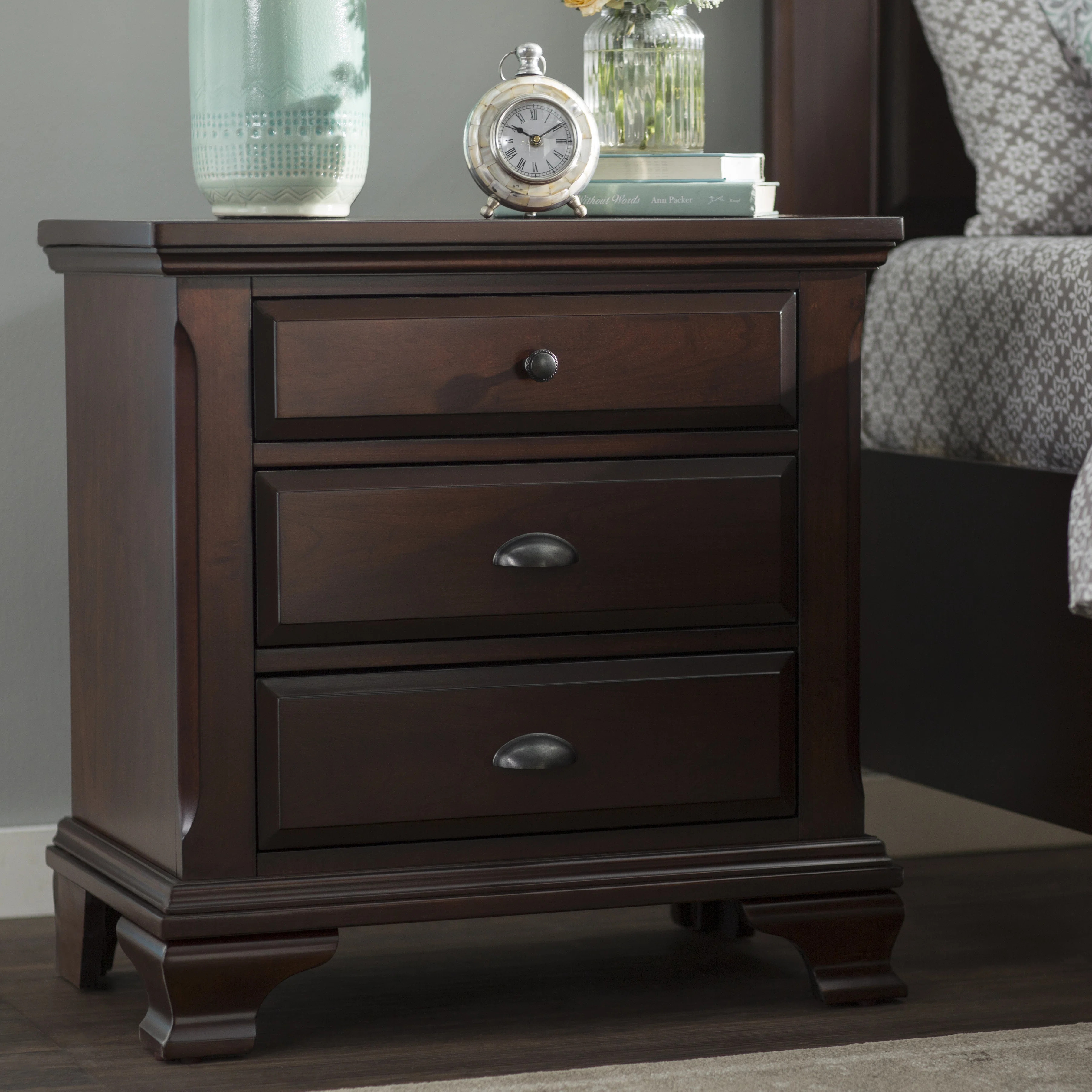 Plattsburgh 28'' W Solid Wood Nightstand | Wayfair North America