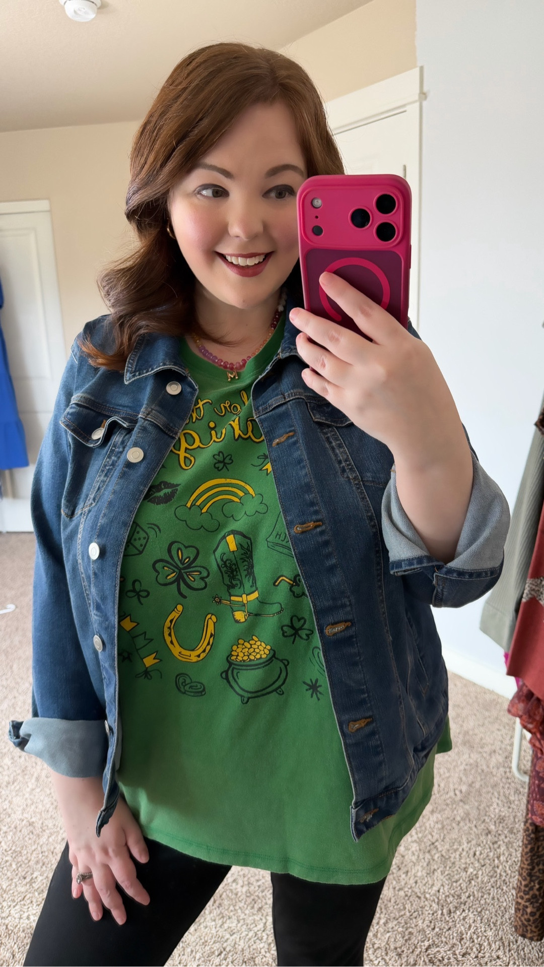 St. Patrick’s Day OOTD 🍀💚

Rocking the green today with the cutest graphic tee from Walmart! Perfect to throw on and go with some leggings to enjoy all the shenanigans 😂😂

Graphic tee is available in sizes XS-XXXL and wearing the XXL
Leggings available in sizes 0X-5X and wearing the 1X
Denim Jacket available in sizes XS-6X wearing the 1X



#LTKPlusSize #LTKootd #LTKgrwm