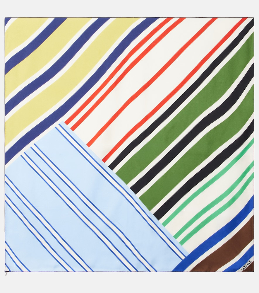 Loewe Striped silk twill scarf | Mytheresa (INTL)