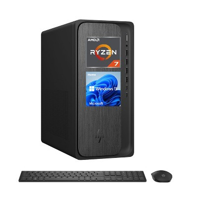 HP OmniDesk M02 AI Tower Desktop, Ryzen 7 8700G, 16GB DDR5, 2TB PCIe SSD, Wi-Fi 6, Windows 11 Home, Black | Target