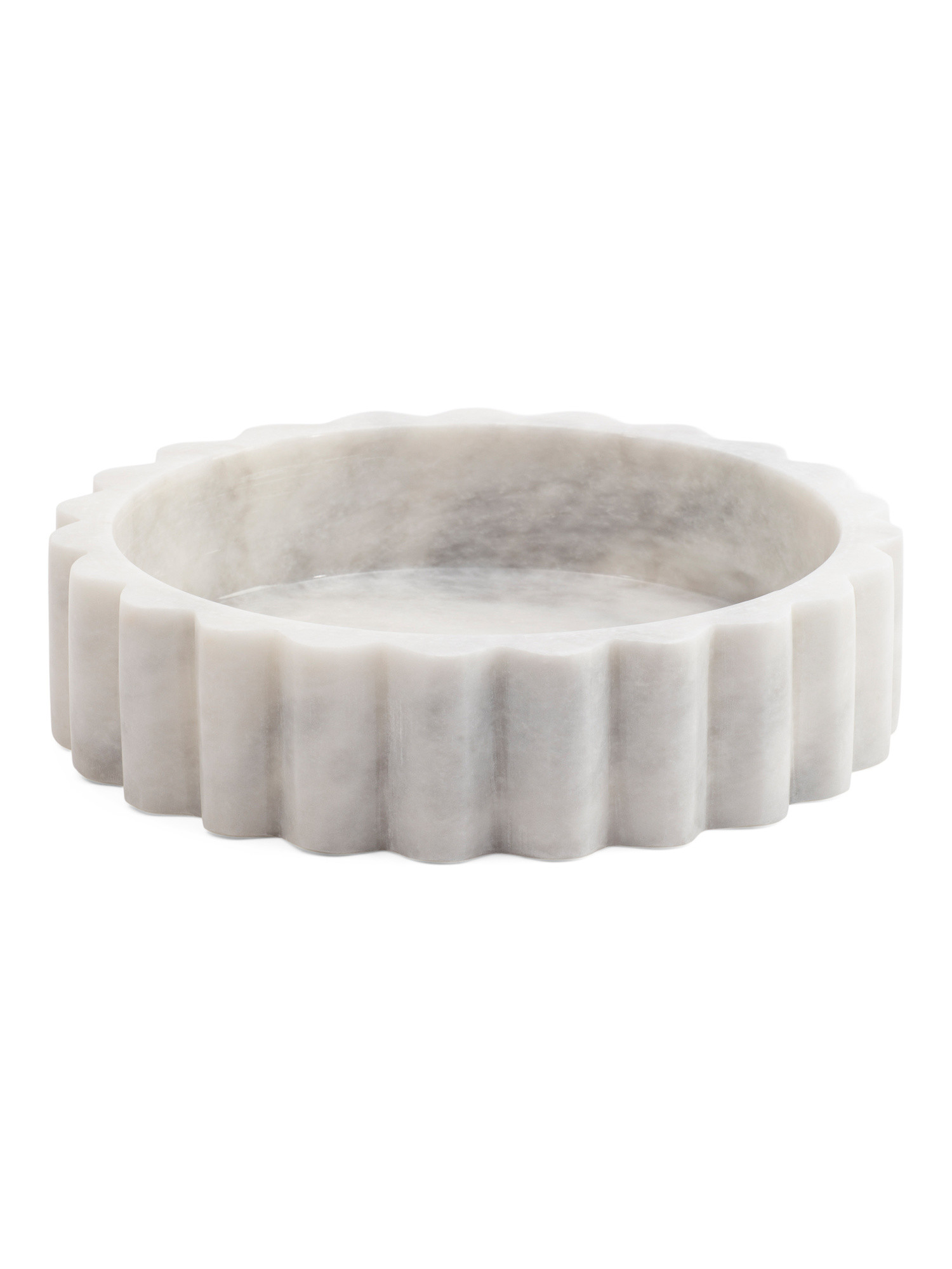 10x3 Solid Marble Fluted Bowl | Home | Marshalls | Marshalls