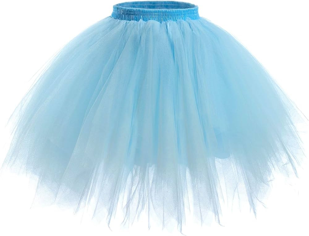 AWAYTR Adult Tutus Skirts for Women - 4 Layers Tutu Skirt for Halloween Costume | Amazon (US)