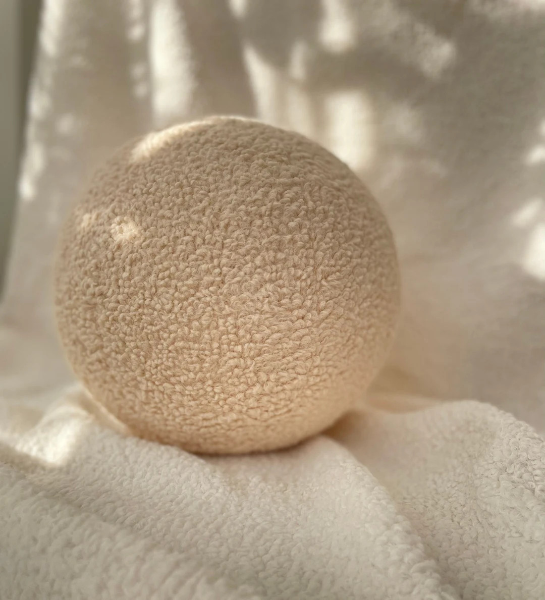 Soft Beige New Boucle Ball Pillow,teddy Ball Cushion,best Seller,home Decor,modern Minimalist, Sa... | Etsy (US)