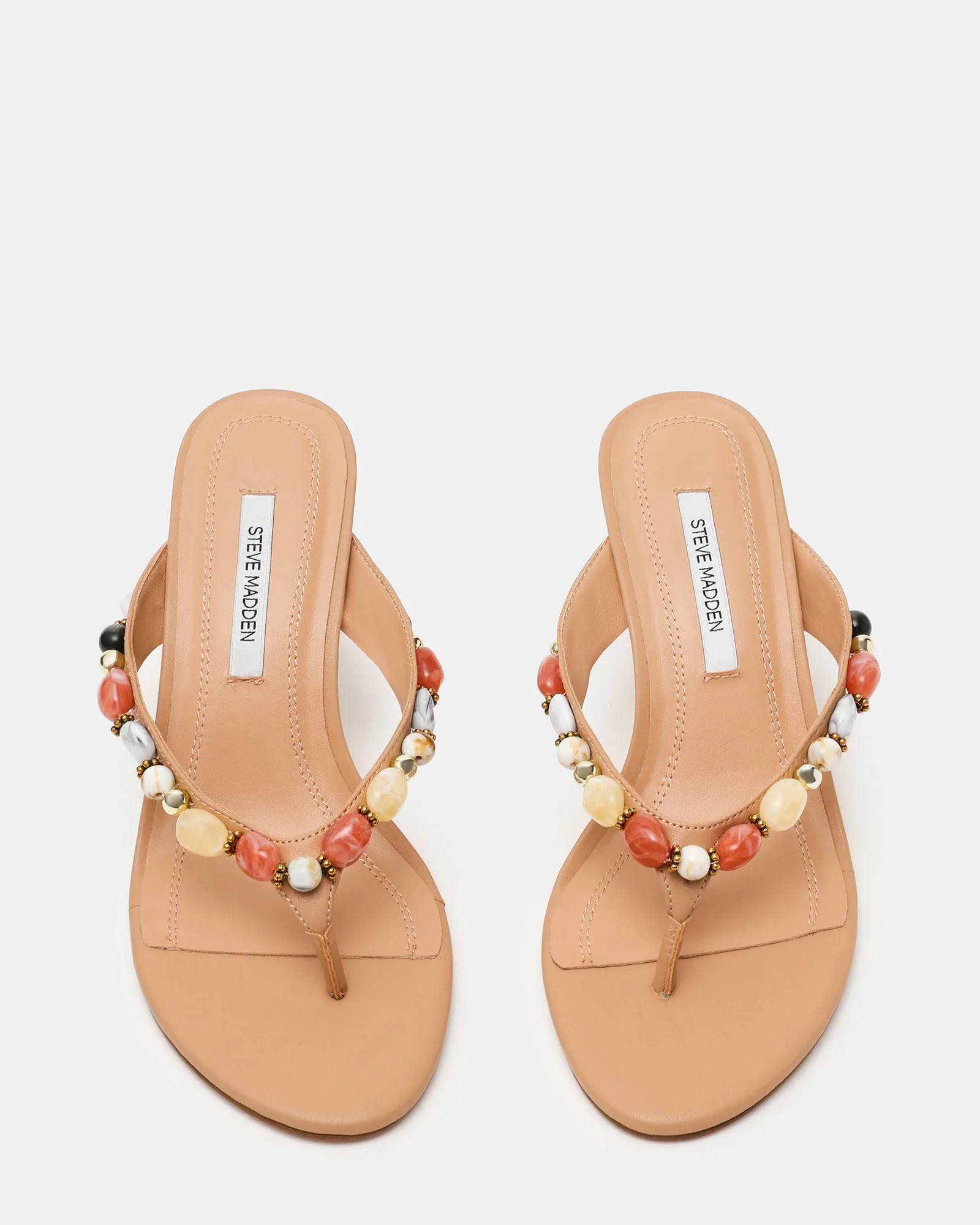 FAROH Stone Natural Multi Thong Women's Heel | Steve Madden (US)