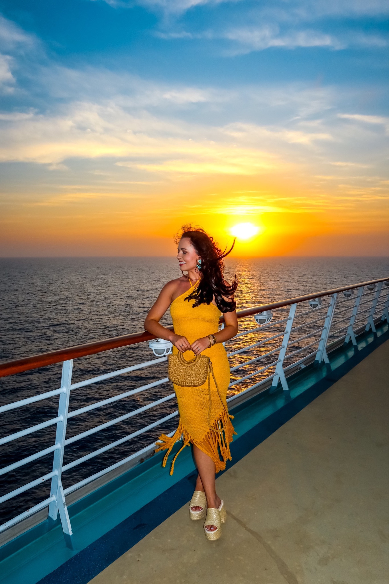 Under $40 amazon fringe tassel midi dress (small, multiple color options), under $30 amazon rattan purse, under $10 amazon blue starfish earrings and under $45 amazon rattan platform sandals (tts) #founditonamazon 

#LTKShoeCrush #LTKFindsUnder50 #LTKSeasonal