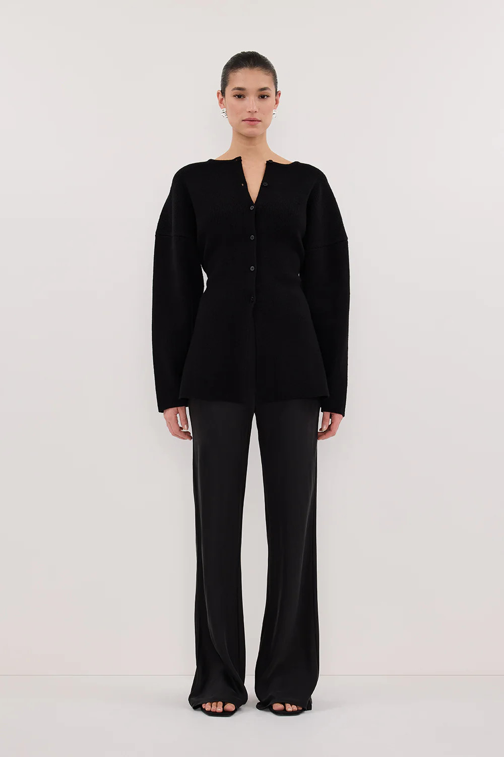 MARTHA BLACK CINCHED CARDIGAN | DISSH