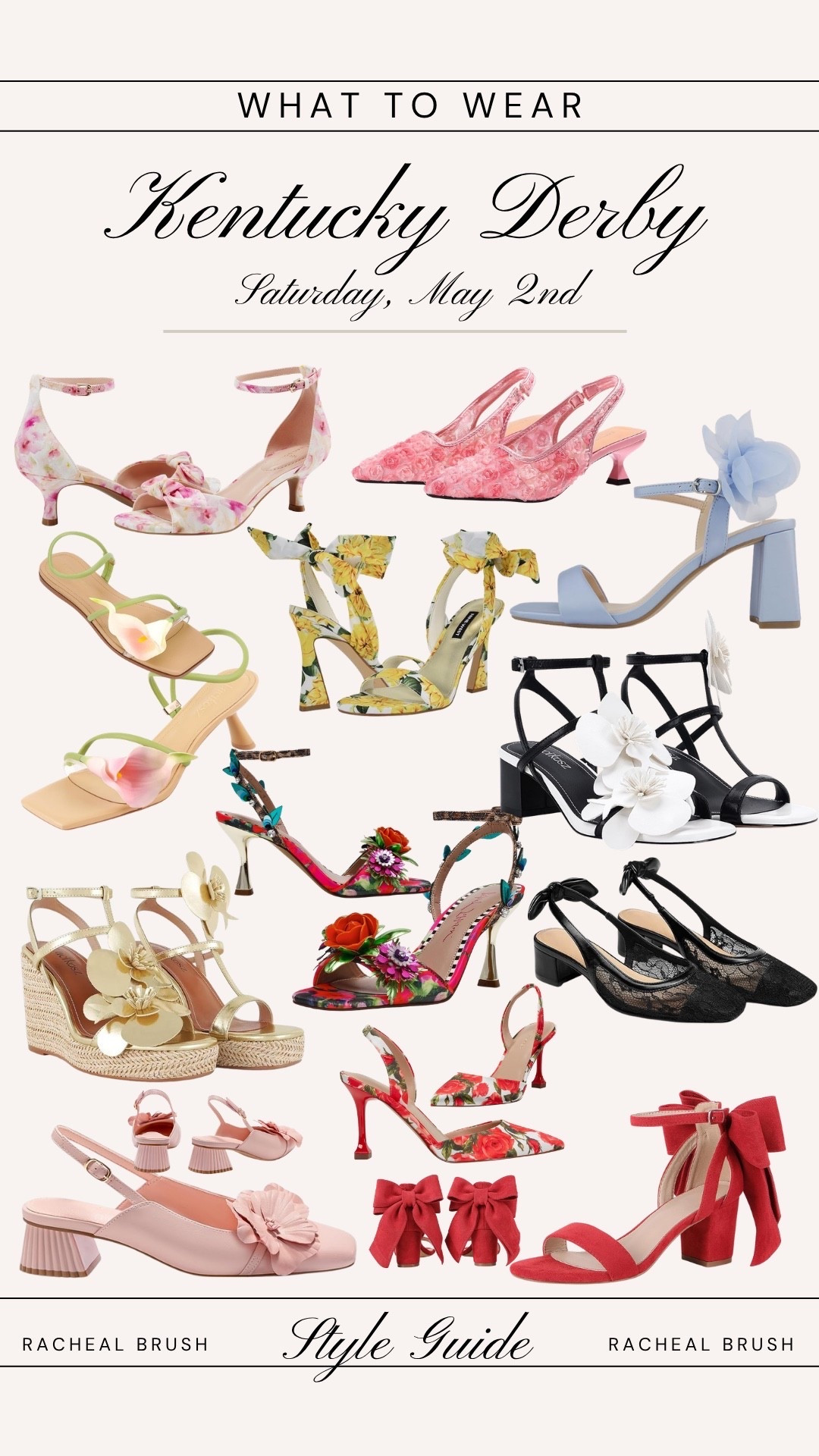 Kentucky Derby Shoes for Women
Derby Style

Dress shoes | women’s wedding guest | floral shoes | kitten heels | wedge heels | summer sandals | wedding shoes | strappy sandals | bride sandals | open toe 

#LTKFestival #LTKWorkwear #LTKWedding