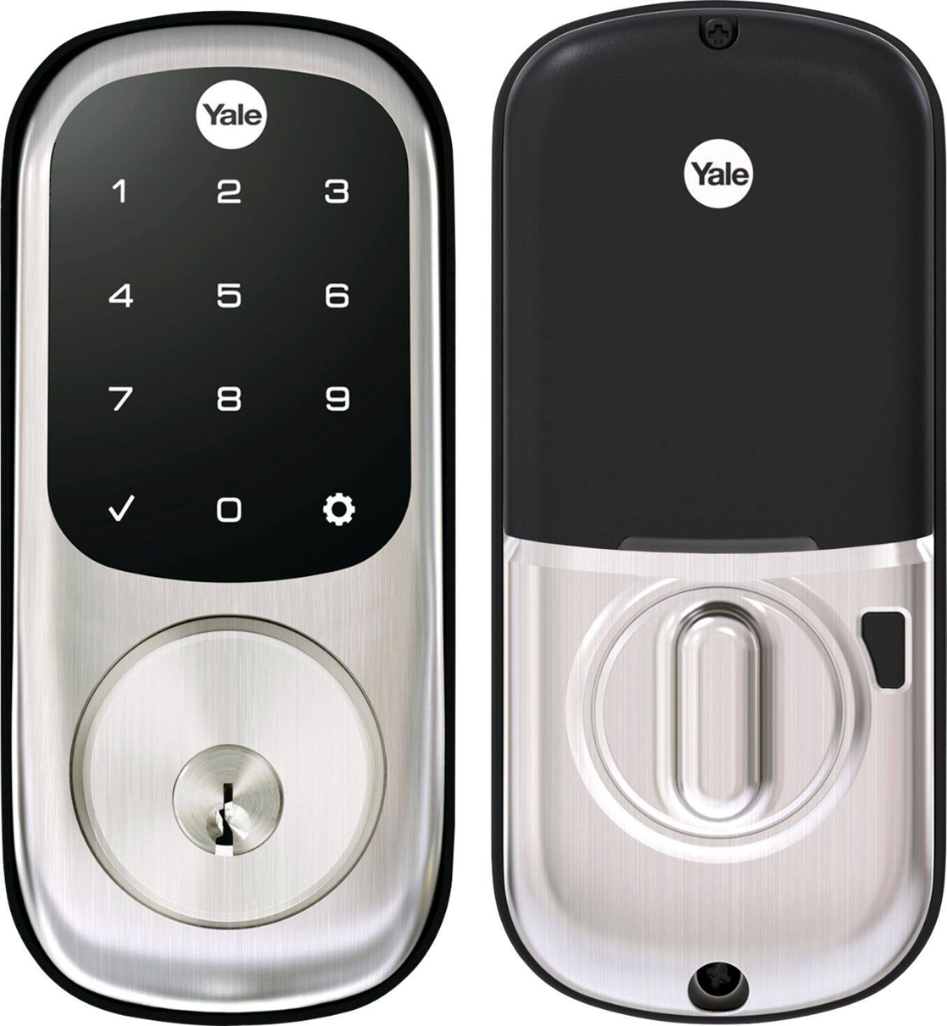 Yale Smart Lock Wi-Fi and App with Touchscreen and Deadbolt with Keyway Satin Nickel R-YRD226-CBA... | Best Buy U.S.