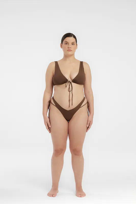 Riot Swim Fox Top- Chocolate - Brown - M | Verishop