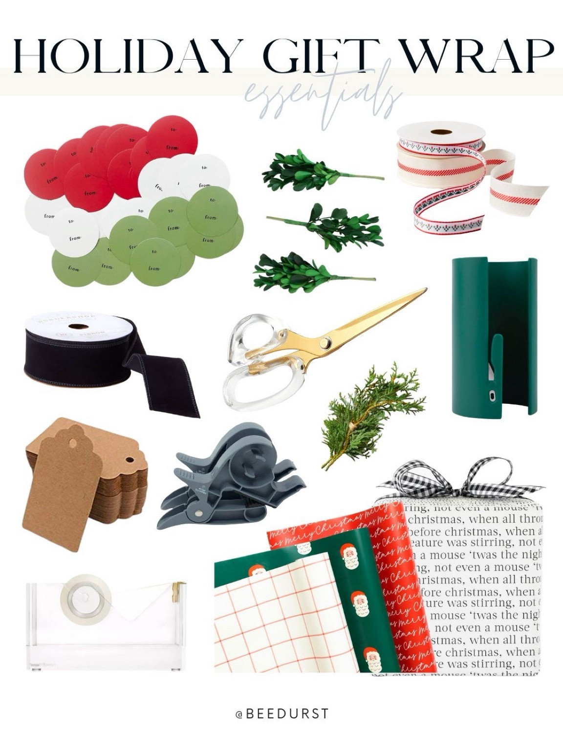 Christmas gift wrapping essentials, Christmas wrapping paper, holiday gift wrap, holiday wrapping paper, Christmas gift tags, Christmas ribbon

#LTKHoliday #LTKfindsunder50 #LTKGiftGuide