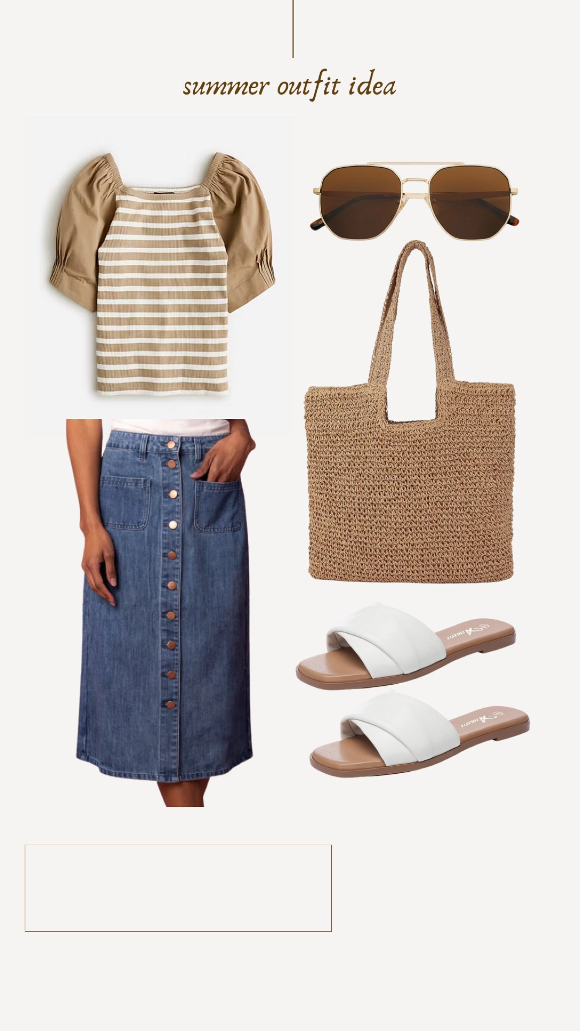 Summer outfit idea - denim skirt - summer top - casual outfit

#LTKStyleTip #LTKSeasonal