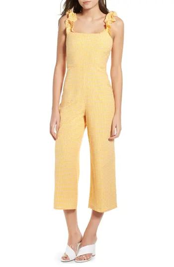 Women's Lovers + Friends Kristine Jumpsuit, Size Medium - Yellow | Nordstrom