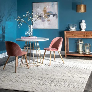 nuLOOM Moroccan Blythe Geometric Distressed Area Rug | Bed Bath & Beyond