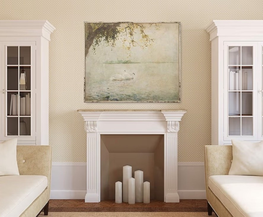 Vintage European charm for the walls. 🦢 This framed swan art brings that soft, old-world aura that makes a room feel collected, romantic, and quietly elegant. Perfect for cottage corners, gallery walls, bedrooms, entryways, or adding a little antique-inspired beauty to your home. 

Add this wall art decor to your cart before this one disappears. 🌿

#LTKHome #LTKSeasonal #LTKU